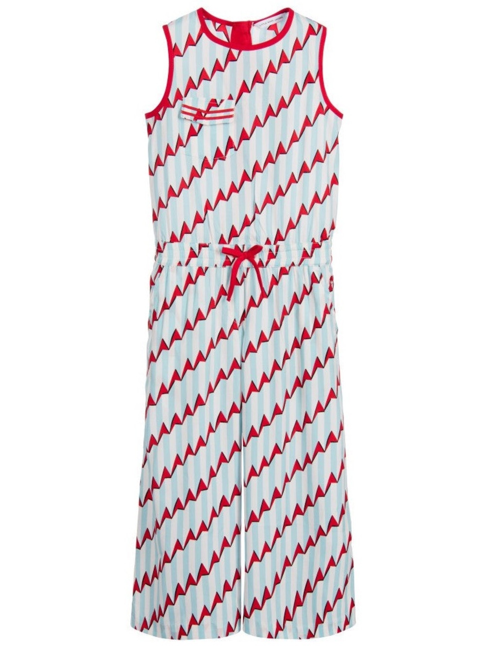 Little Marc Jacobs Girls Blue & Red Jumpsuit EUC Size 4